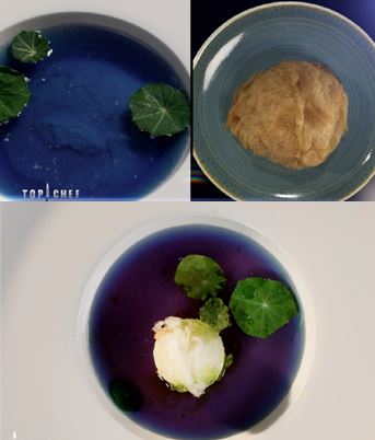 assiette bouillon barbe à papa Louise top chef épisode 5